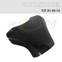 Motorcycle Black Carbon Fiber Oil Fuel Gas Tank Cover Guard Protect For YAMAHA YZF R1 2009-2014 2010 2011 2012 2013 2024 - buy cheap