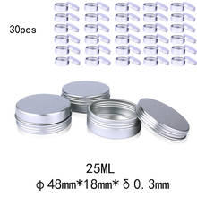 25ml Portable Makeup Organizer Tin Jar Screw Lid Metal Storage Box Cosmetic Container Nail Art Breads Jewelry Storage Organizer 2024 - buy cheap