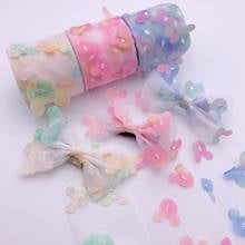 5yards 60mm Gradient Colorful Cartoon Organza Ribbon for DIY Craft Ribbon Gift Wrapping Hair Bowknot DIY Christmas Materials 2024 - buy cheap