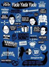 Seinfeld Tv Show художественная работа с цитатами, Шелковый постер с принтом пленки, домашний Настенный декор 24x36 дюймов 2024 - купить недорого