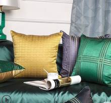 Китайский стиль простой современный диван-Наволочка на подушку светильник класса люкс гостиная прикроватная тумбочка для спальни талии наволочка 2024 - купить недорого