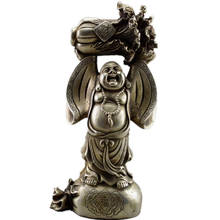 Estatua de metal tallada en plata del antiguo Tíbet, estatua de repollo con decoración coleccionable, artesanía de Buda 2024 - compra barato