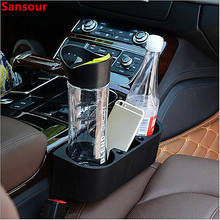 Soporte para taza con estilo para coche, asiento portátil para vehículo multifunción, soporte para teléfono móvil para bebidas, guantera, organizador Interior de coche, negro 2024 - compra barato