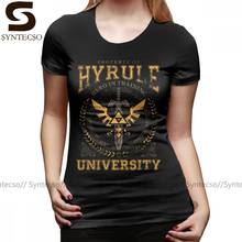 Camiseta feminina ninja hyrégua university, camiseta de manga curta com gola redonda, camiseta estampada engraçada, roxa, plus size, camiseta para mulheres 2024 - compre barato