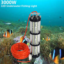Cable de 30M, 3000W, AC220-240V, luces LED para pesca en aguas profundas, submarina, señuelos para atraer peces, pesca en el río 2024 - compra barato