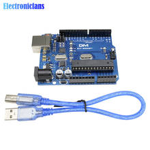 diymore One set R3 Box (CH340G) ATMEGA16U2+MEGA328P Chip For Arduino R3  ATMEGA328P-AU Development Board + USB CABLE 2024 - buy cheap
