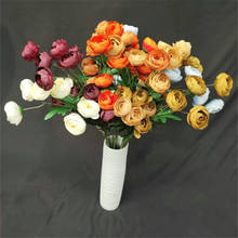 Искусственные длинные стебли камелии (7 головок/штука), 7 шт., имитация чайной розы длиной 29,53 дюйма для искусственных цветов 2024 - купить недорого