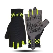 Велосипедные перчатки с полупальцами противоударные велосипедные перчатки из лайкры дышащие MTB перчатки для горного велосипеда мужские женские спортивные велосипедные перчатки 2024 - купить недорого