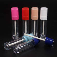 Tubo de brilho labial vazio com tampa, recipiente para embalar cosméticos de maquiagem, 6ml com 100 peças 2024 - compre barato