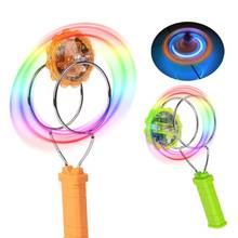 Kids LED Light Magnetic Gyro Wheel Hand Spinner Magic Spinning Toy Children Gift  NEW 2024 - buy cheap