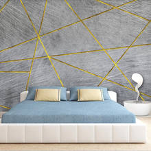 Milofi custom 3D wallpaper mural Nordic minimalist retro abstract geometric gold background wall living room bedroom decoration 2024 - buy cheap