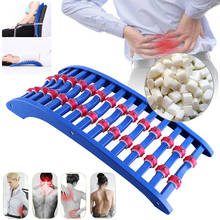 Back Stretcher Lumbar Support Device with Magnetic Rolling Wheels for Upper and Lower Back Massage Spine Pain Relief Massager 2024 - buy cheap