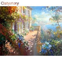 GATYZTORY DIY Painting By Numbers Nature morning scenery paint by numbers for adults acrylic paint decor for the home 40x50cm ph 2024 - buy cheap