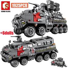 SEMBO City Wandering Earth Carrier Building Blocks Military Tank Cargo Van Transport Truck Technical Bricks Gifts Toys for Boy 2024 - buy cheap