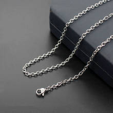 2mm 2.4mm 3mm Stainless Steel Link Silver Color Necklace Woman Men  O Link Chain DIY Jewelry Necklace 16-24'' 2024 - buy cheap