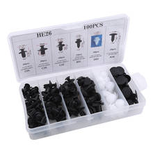 100pcs Auto Car Plastic Rivets Retainer Fastener Bumper Fender Clips Push Type Buttons For Door Fenders Cover Roof 2024 - buy cheap