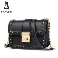 FOXER Simple Crossbody Bags Cow Leather Shoulder Bag for Women 2020 Fashion Lady Flap Classic Small Phone Bag Female Mini Purse 2024 - buy cheap