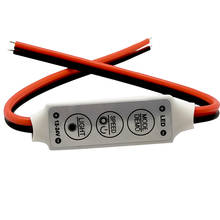 10 Pcs 3 Keys Single Color Dimmer Controller Switch 12V DC For 5050 3528 5630 5730 3014 Led Strip Lamps Lighting 2024 - buy cheap