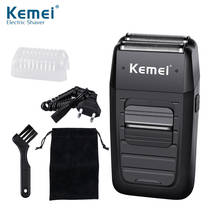 Kemei KM-1102 Rechargeable Cordless Shaver for Men Twin Blade Reciprocating Beard Razor Face Care Multifunction Strong Trimmer 2024 - buy cheap
