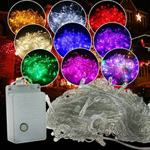 YZ-guirnalda de luces LED Multicolor impermeable para exteriores, 10M, 100LED, decoración para árbol de Navidad, fiesta, vacaciones, 110V, 220V 2024 - compra barato