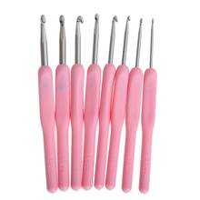 8 Sizes Plastic Handle Home Aluminum Crochet Hook Knitting Needle 2.5-6mm Knitting Accessories 2024 - buy cheap