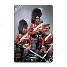 72 Highlanders, Crimea War, 1850s. Letreros de Metal clásicos, placas de Mural, carteles de hojalata para el hogar y Club 2024 - compra barato