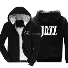 Fashion Brand Clothing Jazz New Saxophone Funny Sweatshirt Casual Men Cotton Thicken Keep Warm Hoodie Hip Hop Male Streetwear 2024 - buy cheap