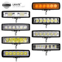 LKT Led Bar 18w 48w 54w Led Light Bar For 4x4 Off Road DC 12V 24V Led Work Light For Car Accessories Fog Light Flood Spot Beam 2024 - buy cheap