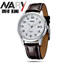 Nary Top Brand Watches Mens Watches Genuine leather strap Import Quartz Watches Casual Men Watches Waterproof montre homme White 2024 - buy cheap