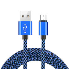 Nylon Braided Micro USB Data Sync Charging Cable For Redmi 5 Plus 6A 6 Pro Note 2 3 4 4X 5A Samsung S7 S6 S4 S3 N7100 N9000 N910 2024 - buy cheap