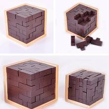 Brinquedo de madeira do cubo do quebra-cabeça 3d, rússia ming luban intertravando brinquedo de madeira do jogo para melhorar o cérebro do iq para o brinquedo educacional do miúdo 2024 - compre barato