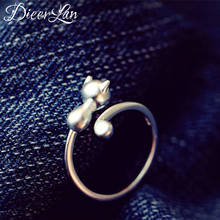 Genuine 100% Real Vintage New Cat Rings For Women Girls Valentines Gifts Gothic Rings 2024 - buy cheap