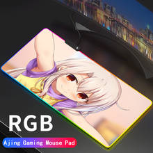 Anime Fate Grand Order Colorful Gaming RGB LED Light Mousemat Computer Soft FGO Illyasviel Mouse Pad Keyboard Desk Mat 2024 - buy cheap