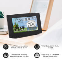 FanJu FJ3551A Table Clock Digital Alarm Electronic Watch Time Date Temperature Humidity Sensor Home Desk Clocks Touch Screen 2024 - buy cheap