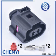 5 conjuntos de 2 pinos 3.5mm sensor automático cablagens plug 1j0973722a carro elétrico à prova d1água chifre plug 1j0 973 722 a 2024 - compre barato