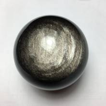 NATURAL CATS EYE OBSIDIAN QUARTZ CRYSTAL SPHERE BALL RARE 2024 - buy cheap