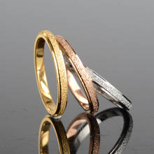 Keisha lena anéis de casamento 2mm, amantes de aço inoxidável 316l verdadeiro cor dourada 2024 - compre barato