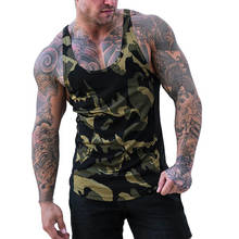 Men Bodybuilding Tank Top Camouflage Sleeveless Shirt Boy Quick-drying Gyms Fitness Workout Vest Summer Brand Clothing Tanktops 2024 - buy cheap