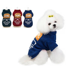Одежда для животных для щенков мягкая одежда свитер куртка пальто Зимние теплые куртки для собак для маленьких средних собак Одежда для щенков S-2XL 2024 - купить недорого