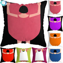 Fundas de almohada con falda y vestido rosa para niña, cubierta nórdica para cojín, decoración para el hogar, 45x45cm 2024 - compra barato