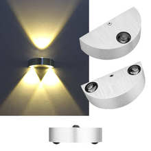 Modern LED Wall Light 3W/9W Semicircle Aluminum Illuminated Modern Living room Bedroom Stair Corridor Home LED Wall Lamp Lampada 2024 - buy cheap