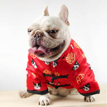 Chinese New Year Dog Coat Jacket Tang Suit Cat Poodle Schnauzer Pug Clothes French Bulldog Clothing Frenchies Dog Costume Outfit 2024 - buy cheap