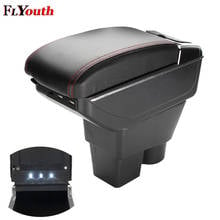 Armrest Box For Skoda Rapid Spaceback 2013-2017 USB Charging LED Light Arm Rest Rotatable Centre Console Storage Box Car Styling 2024 - buy cheap