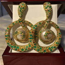 GODKI-pendientes de circonia cúbica para mujer, aretes de imitación de perlas AAA, accesorios de fiesta de boda, 2019 2024 - compra barato