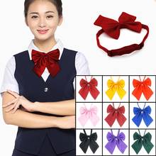 Pajarita Formal para mujer, corbata de uniforme, corbata de esmoquin japonesa de estudiante, corbata de Clip, ropa de cuello, mariposa lisa 2024 - compra barato