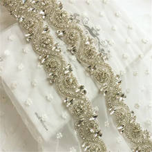 Diamond Bling Crystal Ribbon Wrap Trim Rhinestone Cup Chain Pearl Crystal Chain Wedding Cake Party Decoration 2024 - buy cheap