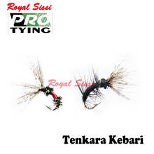 Tenkara isca de inseto artificial, 6 peças de amarração profissional e tamanho 14 #16 # tenkara em dois estilos opcionais sakasa kebari 2024 - compre barato