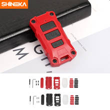 SHINEKA Interior Mouldings Key Chain Ring Shell Cover Case Frame for Jeep Wrangler JL 2018 2019 2020+ Accessories Key Cover 2024 - buy cheap