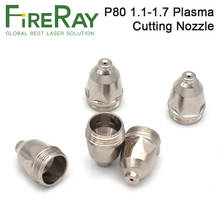 FireRay-boquilla de corte por Plasma, calibre 1,1mm, 1,3mm, 1,5mm, 1,7mm, 10 piezas, P80 2024 - compra barato