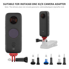 Adaptador de parafuso para câmera de ação, 1/4 polegadas, para tripé insta360 one x2/x, conector de suporte de alça, bastão de selfie, 1 peça 2024 - compre barato